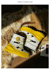 Snow Boots SN52011 Waterproof Winter Slip Resistant Shoes Women's Fashionable Warm Snow Boots