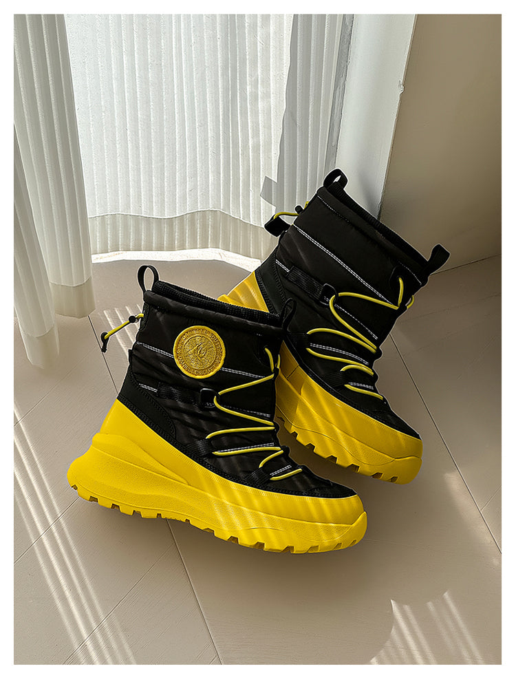 Snow Boots SN52011 Waterproof Winter Slip Resistant Shoes Women's Fashionable Warm Snow Boots